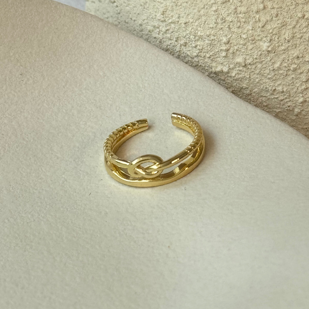 Anillo Cadenas & Nudo