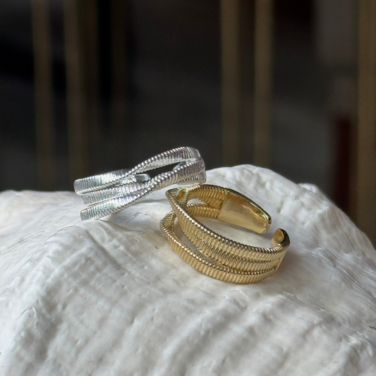 Anillo Doble Trenza