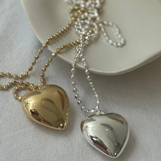 Collar Corazón Brillante XL