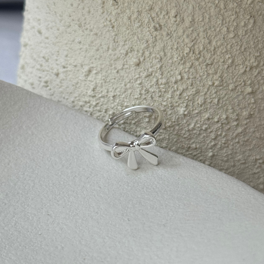 Anillo Bow Shine Silver
